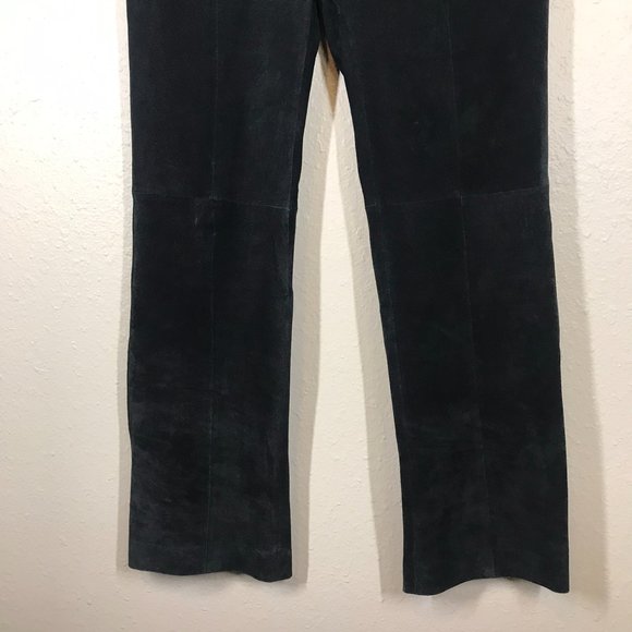 Wilsons Leather x Venus Williams Black 100% Genuine Leather Y2K Straight Pants - Picture 3 of 14